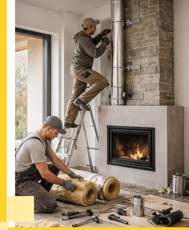 Монтаж дымоходов для каминов в Стрежевом от 15293 р. ЭриданСтж