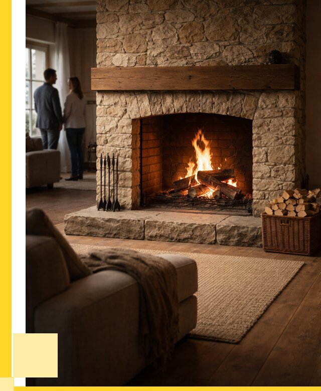 Открытые камины под ключ в Стрежевом от 152925 р. ЭриданСтж