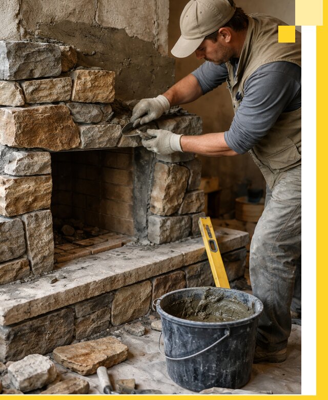 Изготовление и установка каменных каминов под ключ в Стрежевом