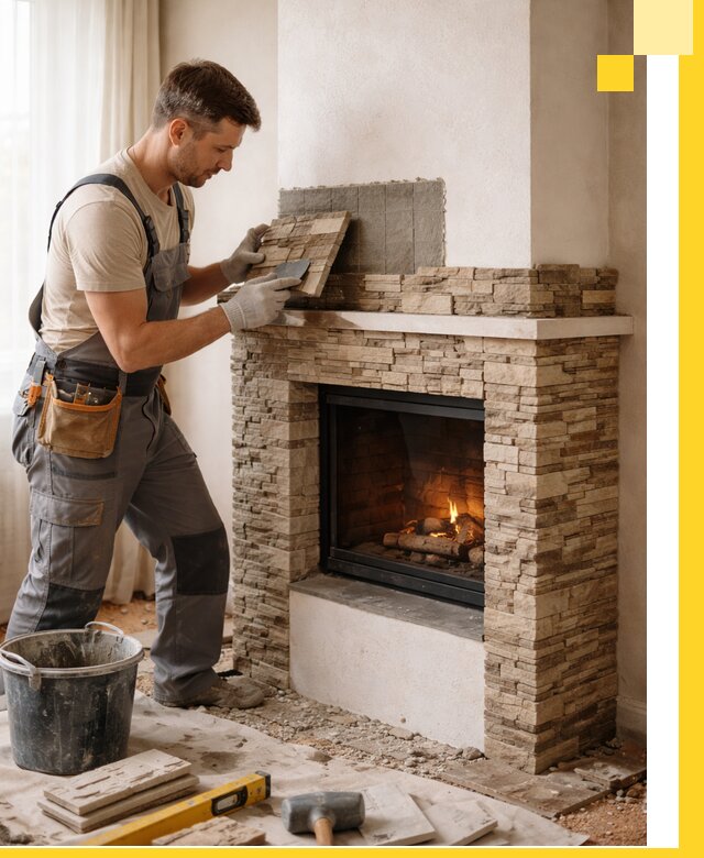 Изготовление и монтаж каминов для дома под ключ в Стрежевом