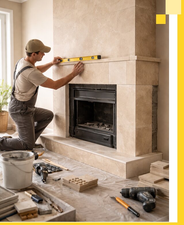 Установка и монтаж каминов в частном доме под ключ в Стрежевом