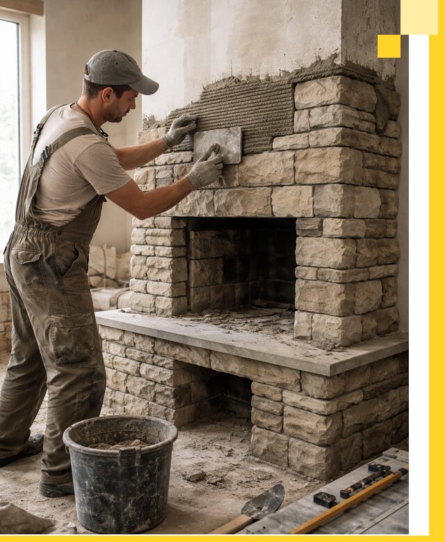 Строительство каминов под ключ в Стрежевом от проектирования до монтажа