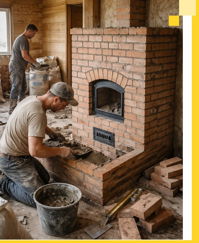Профессиональное строительство печей в Стрежевом под ключ