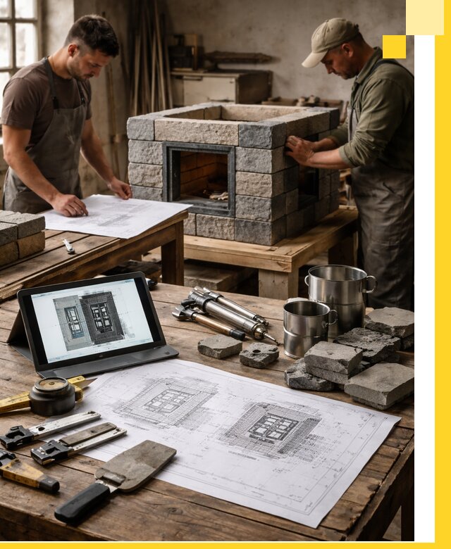 Разработка проектов печей с согласованием и монтажом в Стрежевом