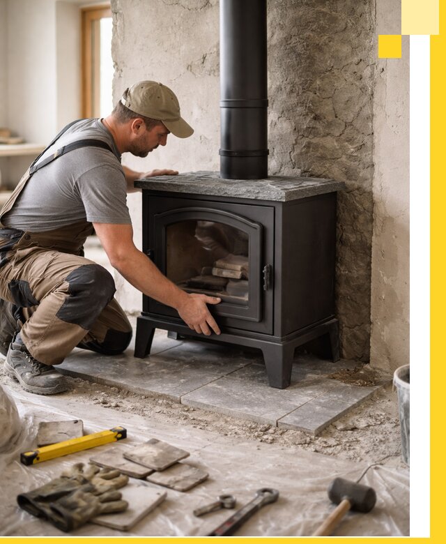 Профессиональный монтаж печей и каминов в Стрежевом под ключ