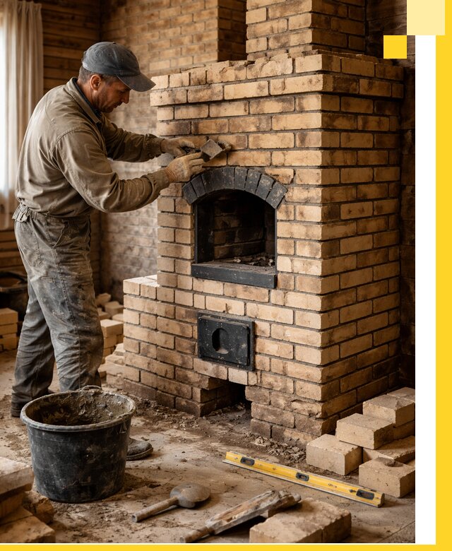 Кирпичные печи под ключ в Стрежевом: проектирование и кладка