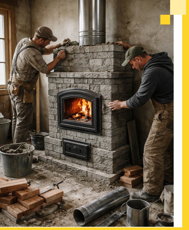 Производство, поставка и монтаж дровяных печей в Стрежевом