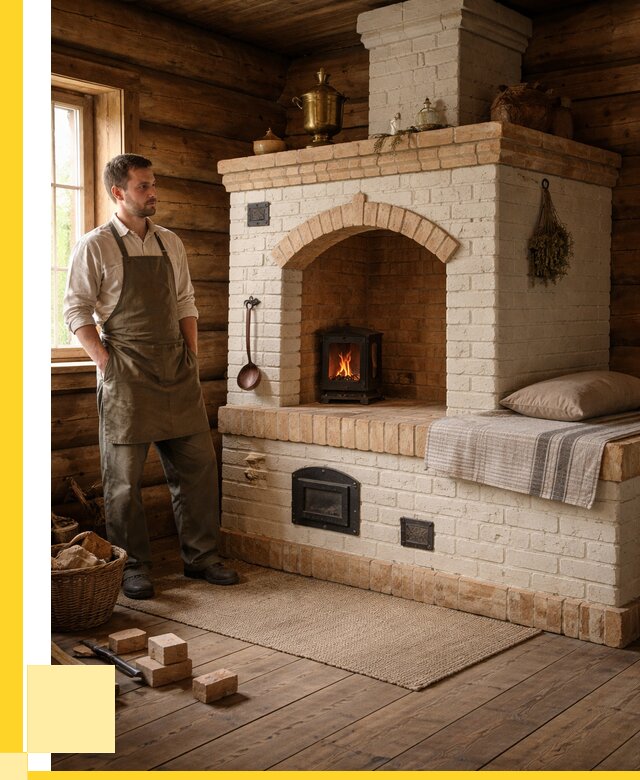 Русские печи с лежанкой под ключ в Стрежевом от 152925 р. ЭриданСтж