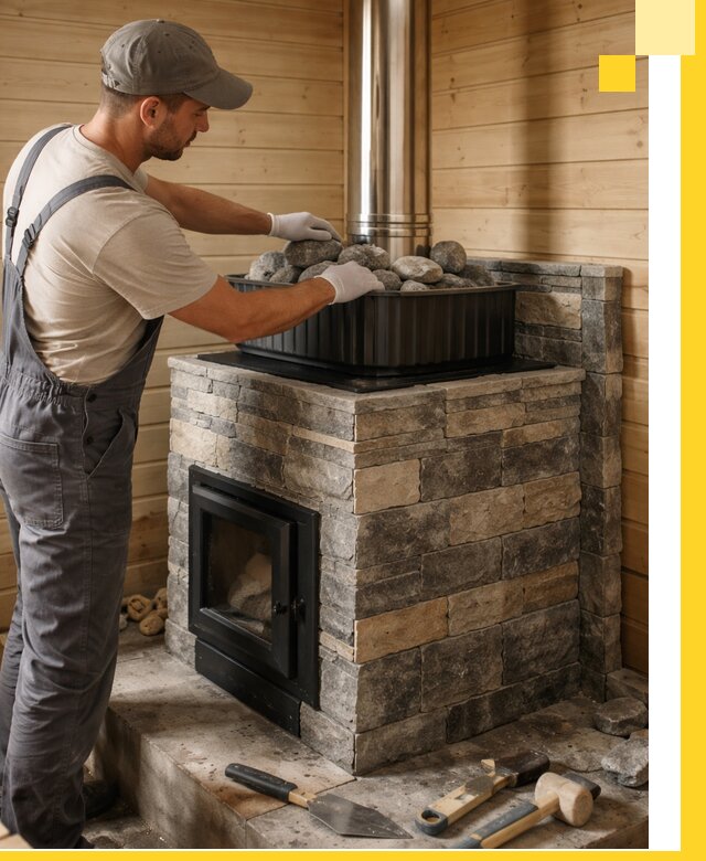 Печи для парной в Стрежевом, производство, монтаж и обслуживание