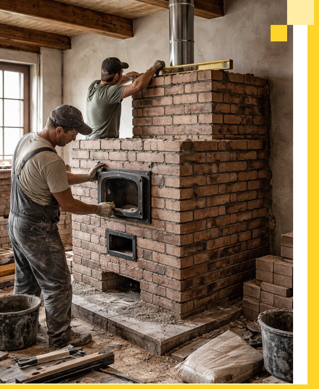 Печи для загородного дома под ключ в Стрежевом — монтаж и сервис