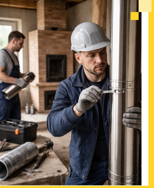 Профессиональный монтаж дымоходов для печей в Стрежевом