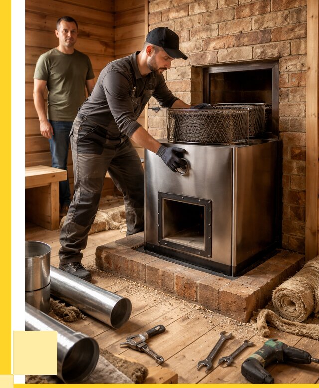 Монтаж банных печей под ключ в Стрежевом от 18351 р., ЭриданСтж