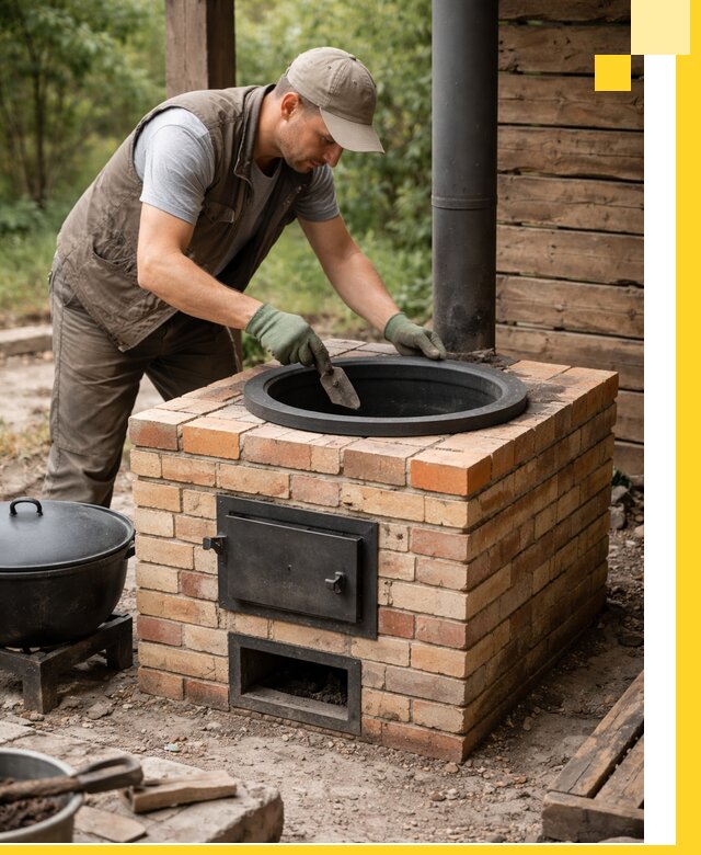 Изготовление и установка печей для казана в Стрежевом под ключ