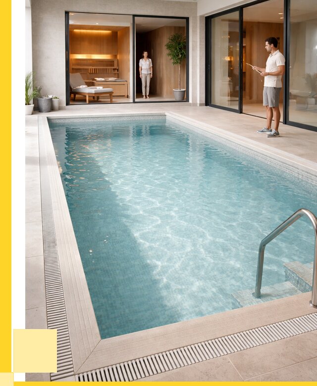 Отделка бассейна пленкой ПВХ в Стрежевом от 3568 р. - ЭриданСтж