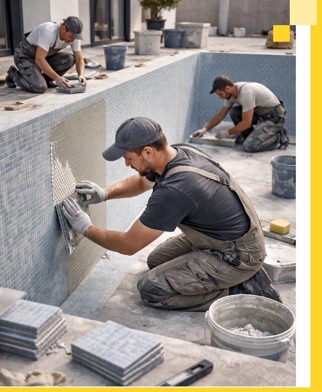 Облицовка бассейнов в Стрежевом плитка мозаика гидроизоляция