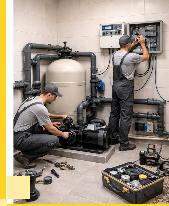 Монтаж оборудования для бассейнов в Стрежевом от 40780 р. | ЭриданСтж