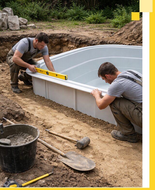 Производство и установка пластиковых бассейнов в Стрежевом под ключ