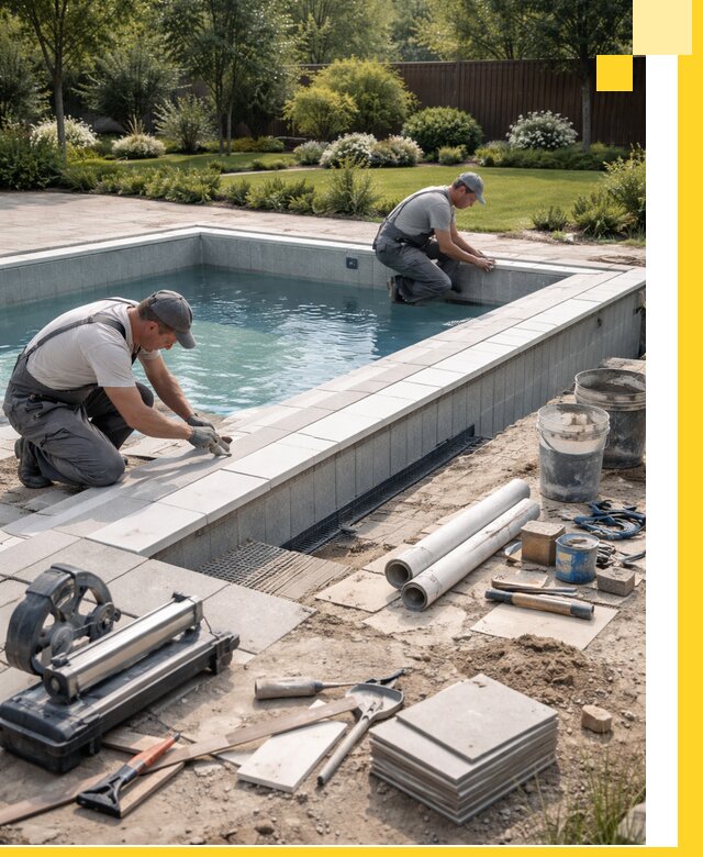 Строительство открытых бассейнов под ключ в Стрежевом профессионально