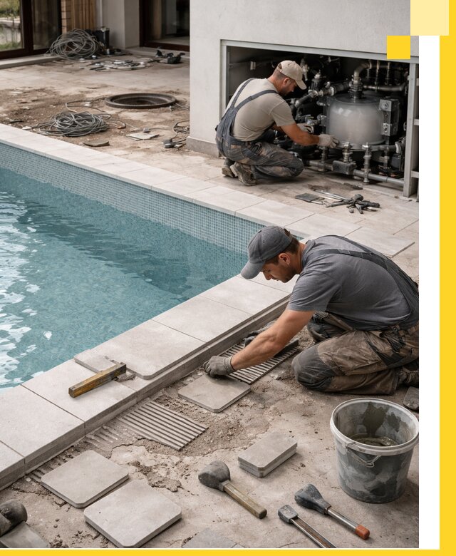 Строительство и монтаж бассейнов в коттедже в Стрежевом