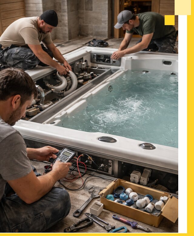 Гидромассажные бассейны под ключ в Стрежевом, дизайн и монтаж