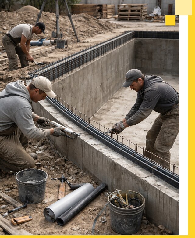 Качественный монтаж чаши бассейна в Стрежевом под ключ с гарантией