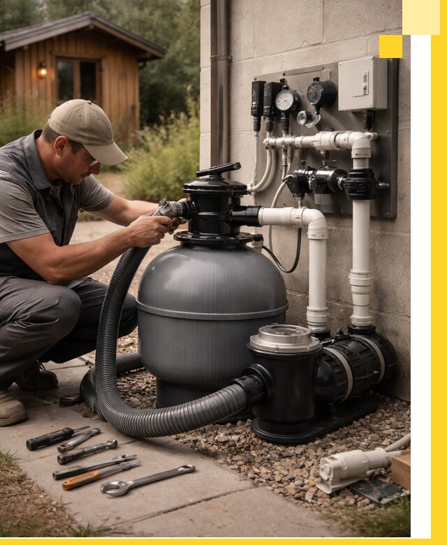 Продажа и монтаж фильтров и насосов для бассейнов в Стрежевом