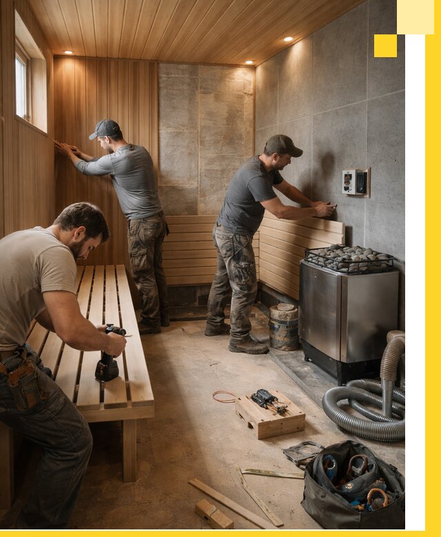 Сауны под ключ в Стрежевом, проектирование, строительство, отделка