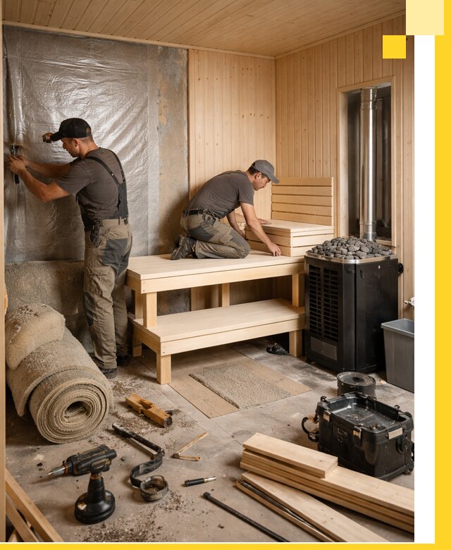 Проекты саун под ключ в Стрежевом дизайн и строительство