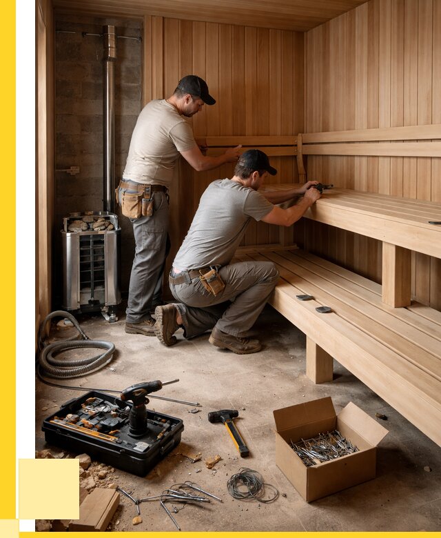Монтаж саун под ключ в Стрежевом от 122340 р. | ЭриданСтж