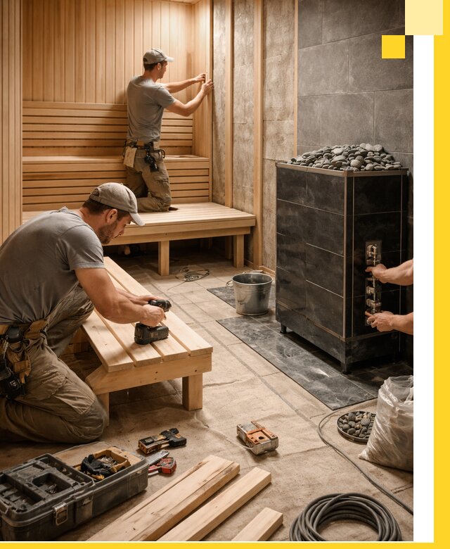 Дизайн и строительство интерьерных саун под ключ в Стрежевом