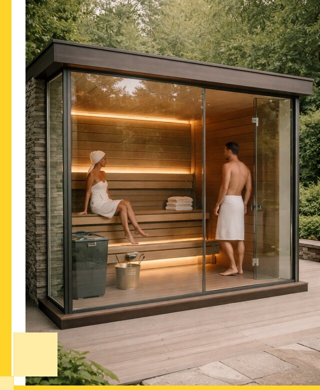 Сауна стеклянная и двери для сауны в Стрежевом от 254875 р. | ЭриданСтж