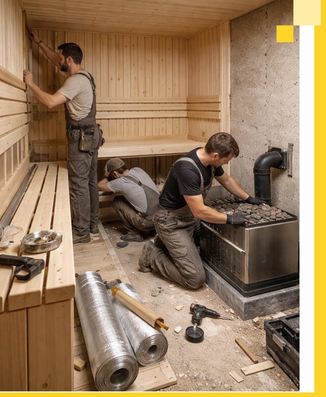 Индивидуальные сауны на заказ в Стрежевом под ключ, проект и монтаж