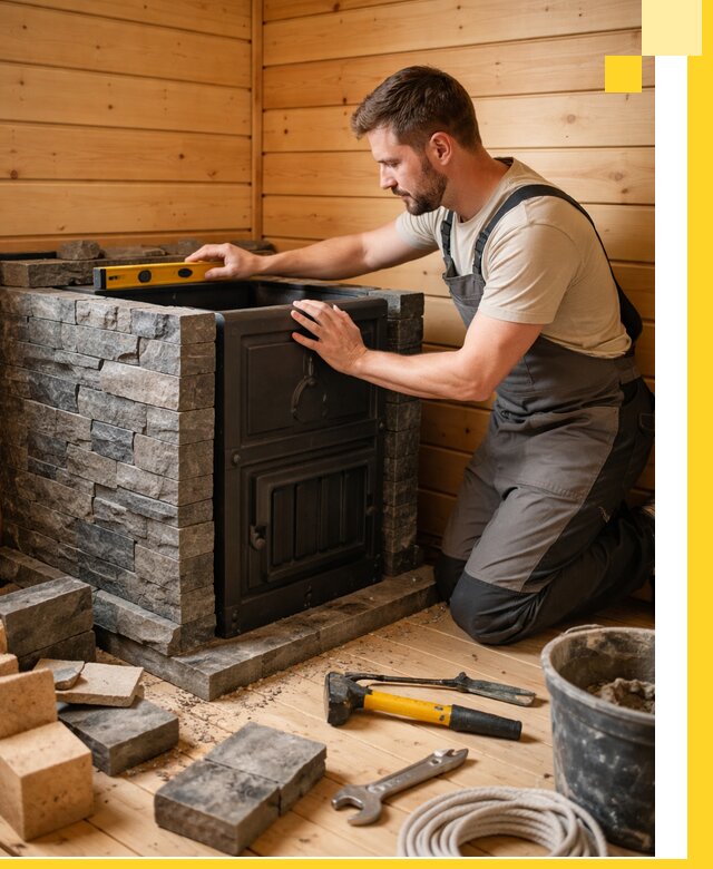 Производство и установка печей для саун под ключ в Стрежевом