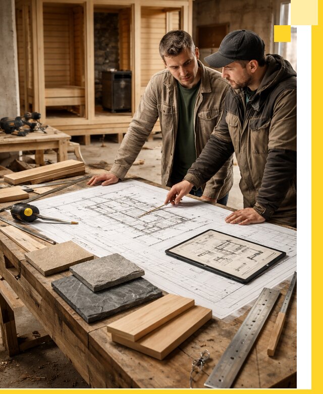 Проекты бань под ключ и планы строительства в Стрежевом