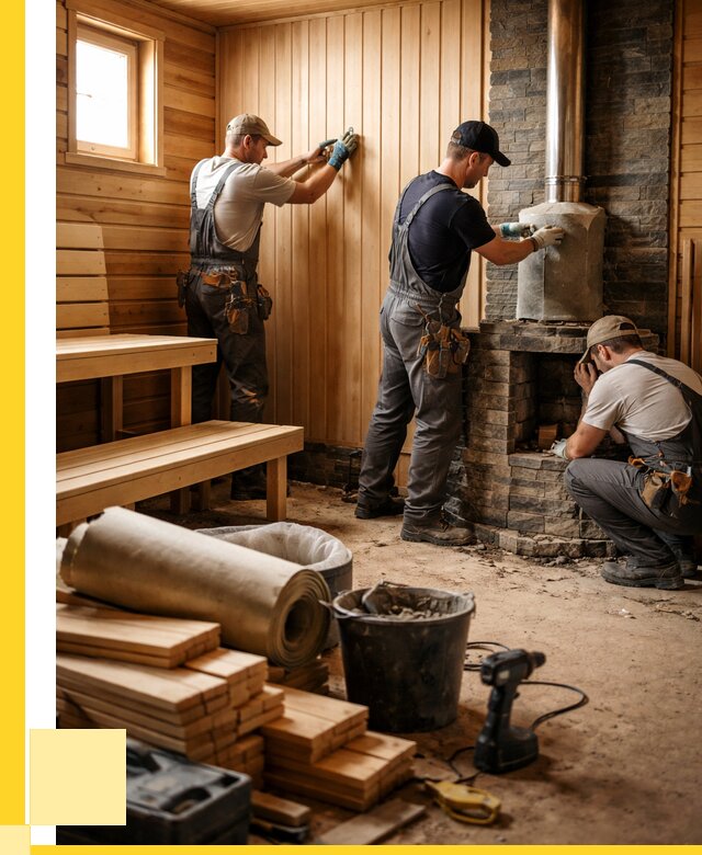 Ремонт бань под ключ в Стрежевом от 45878 р. | ЭриданСтж