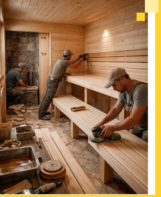 Профессиональная отделка бань в Стрежевом под ключ, с гарантией