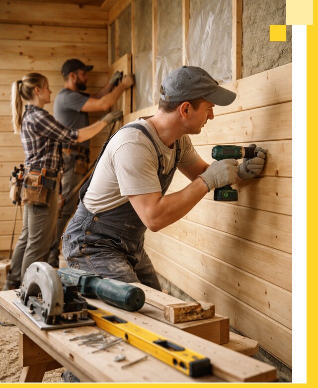 Обшивка бань под ключ в Стрежевом: отделка стен и потолков