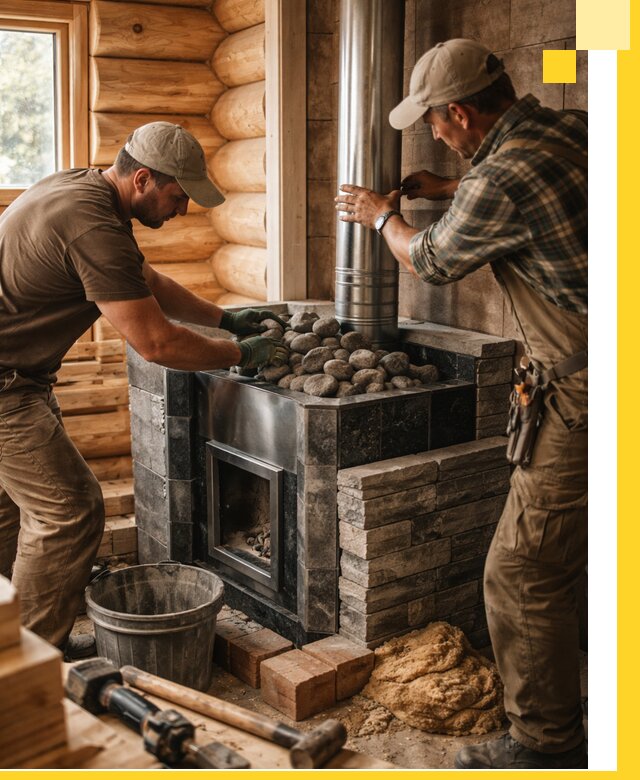 Строительство и отделка русских бань под ключ в Стрежевом