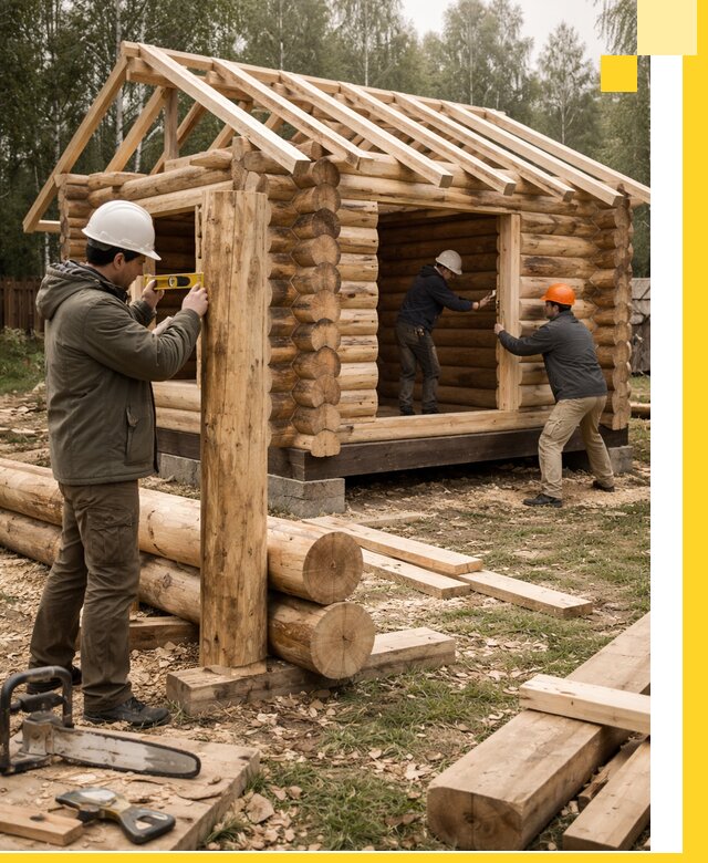 Строительство бань для дачи под ключ в Стрежевом с доставкой и монтажом