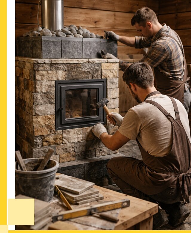 Облицовка банной печи в Стрежевом от 15293 р. | ЭриданСтж