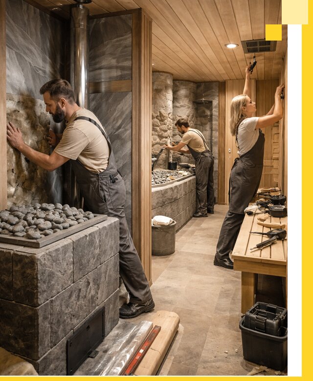 Строительство бань и SPA процедур в Стрежевом под ключ и отделкой