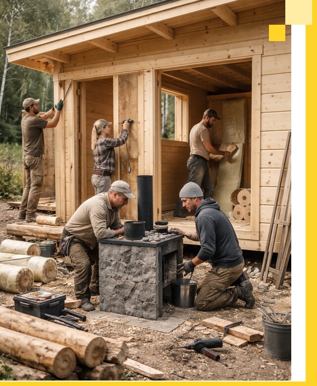 Купить баню под ключ в Стрежевом строительство монтаж отделка