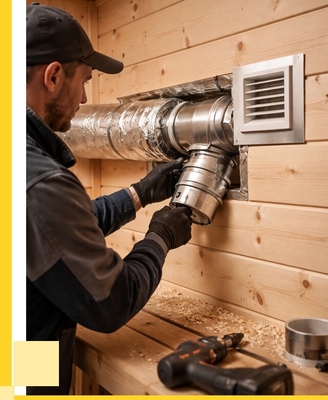 Монтаж вентиляции бани в Стрежевом от 12234 р. | ЭриданСтж