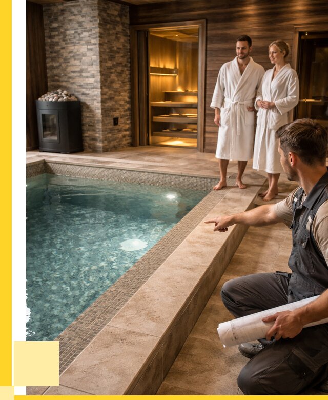 Проект бани с бассейном под ключ в Стрежевом от 66268 р. | ЭриданСтж