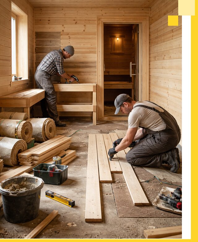 Индивидуальный проект бани с комнатой отдыха под ключ в Стрежевом