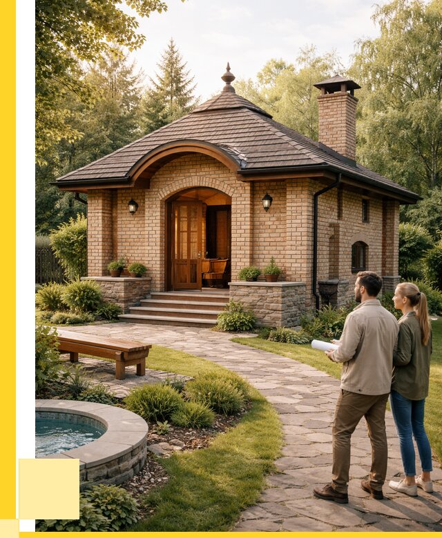 Проект кирпичной бани в Стрежевом от 30585 р. | ЭриданСтж