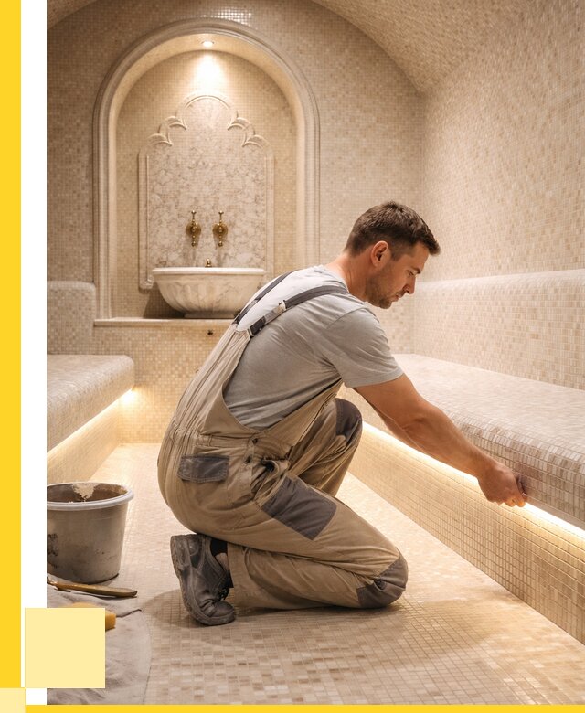 Отделка хамамов под ключ в Стрежевом от 5607 р. | ЭриданСтж