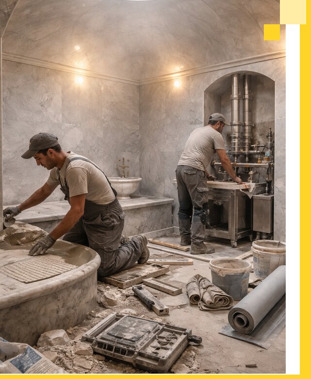 Строительство турецких бань хаммам под ключ в Стрежевом