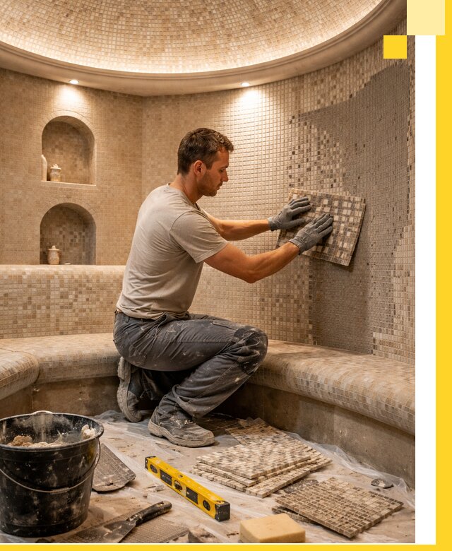 Устройство и монтаж домашнего хамама под ключ в Стрежевом