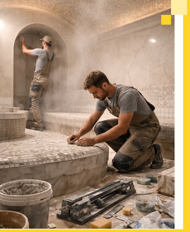 Профессиональный дизайн хамама и SPA под ключ в Стрежевом